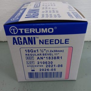 TERUMO AGANI NEEDLE 18G, 21G, 22G, 23G, 25G, 27G ,30G (100’S/BOX)
