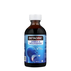 MUNDIPHARMA BETADINE GARGLE & MOUTH WASH 240ML (POVIDONE IODINE PVP)