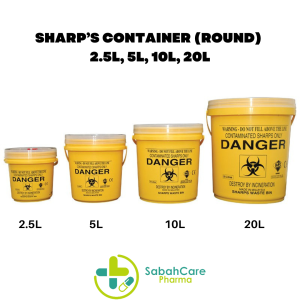 SHARP'S CONTAINER (ROUND) 2.5L, 5L, 10L, 20L