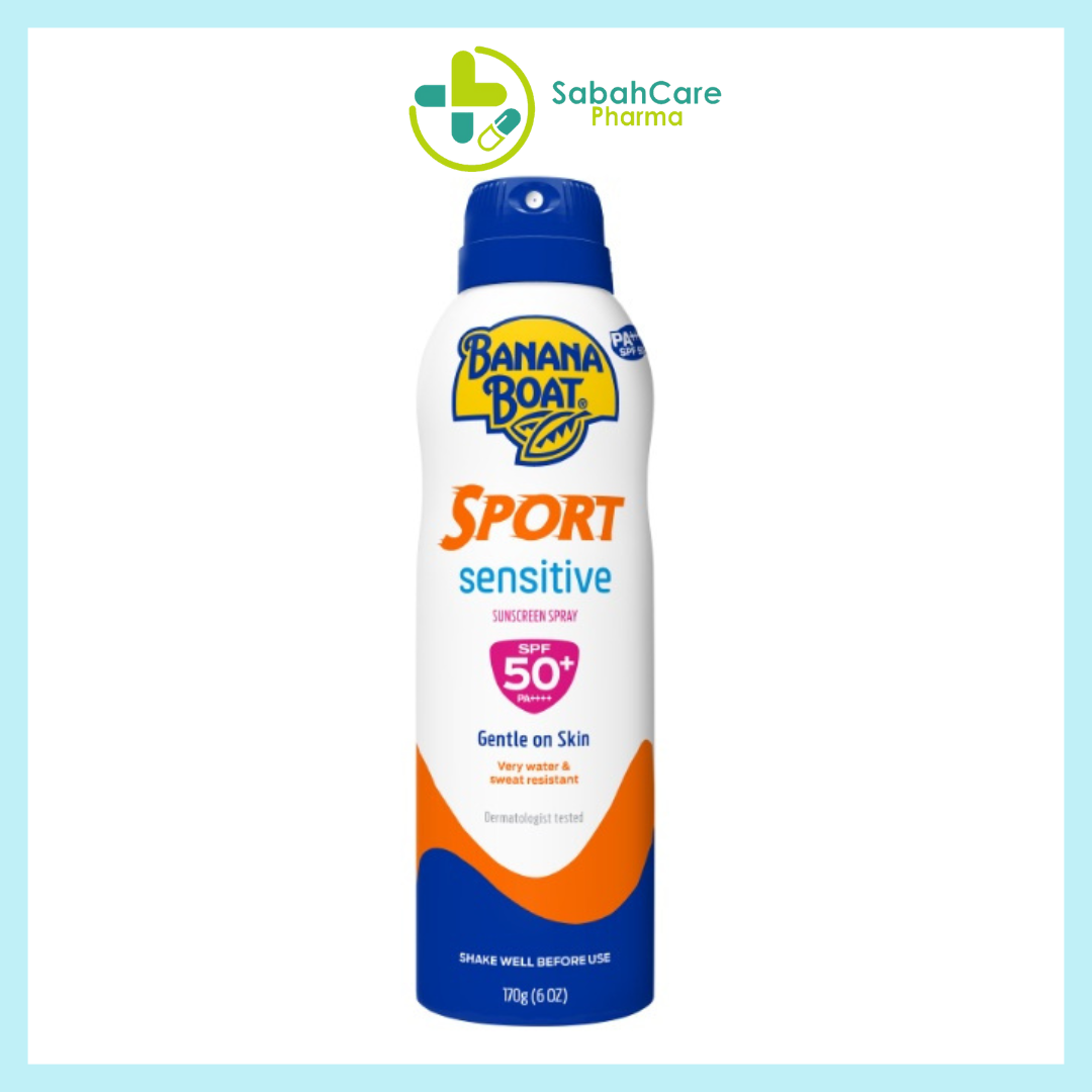BANANA BOAT SPORT SENSITIVE SPRAY SPF50+ 170G