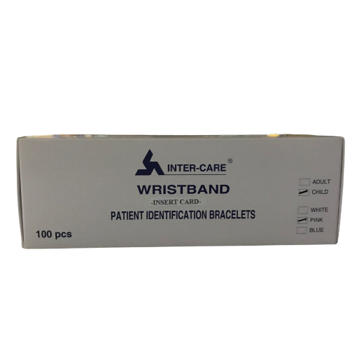 INTER-CARE ID WRISTBAND INSERT CARD (ADULT-WHITE, CHILDREN-BLUE, INFANT-PINK) 100'S/BOX - Image 2