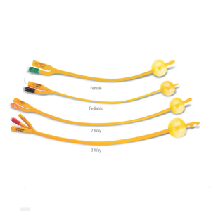 HOSPITECH FOLEY CATHETER 2 WAY SILICONE COATED (SIZE: 14FR) 1'S (URINE CATHETER)
