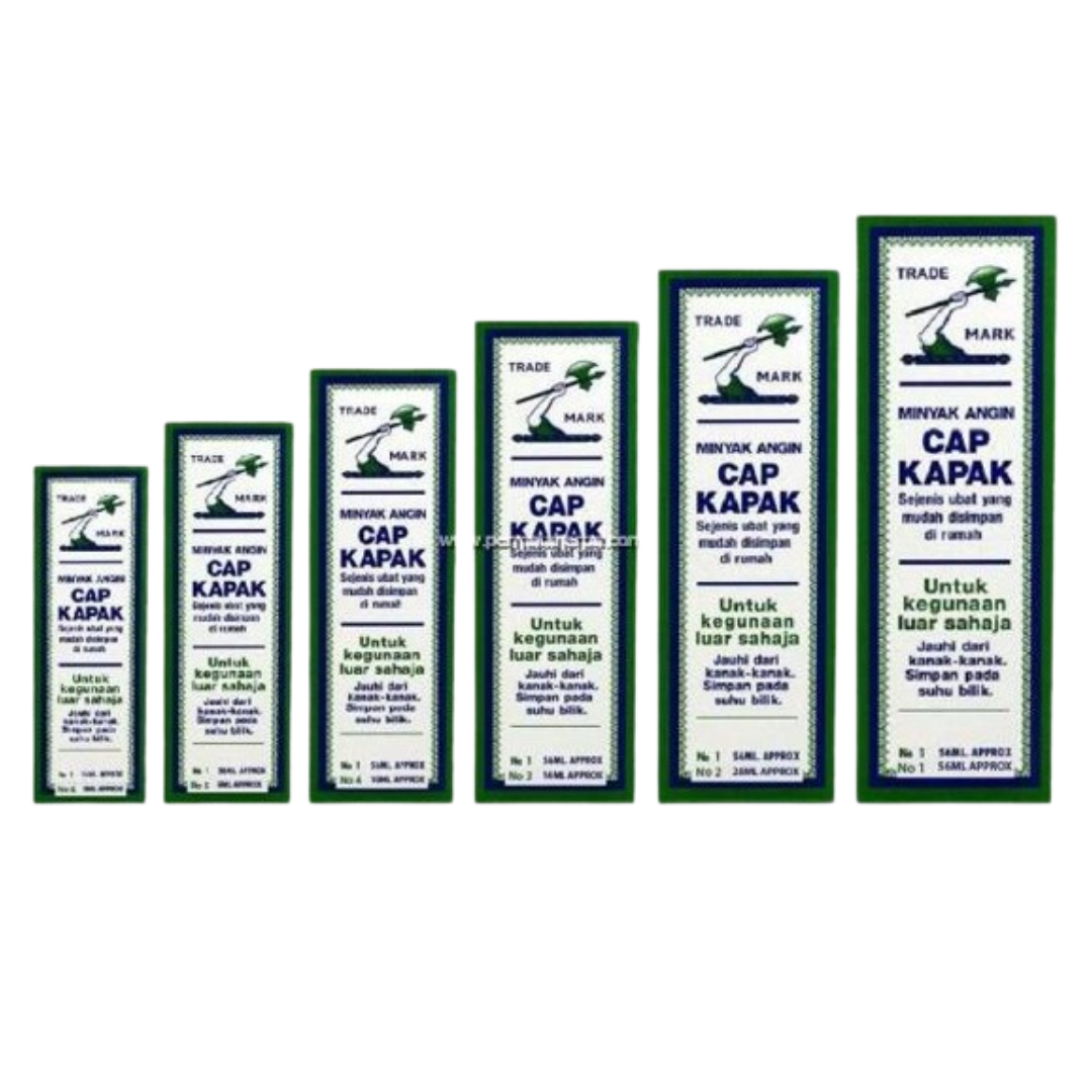 MINYAK ANGIN CAP KAPAK (MEDICATED OIL) (NO.3 - 14ML / NO.4 - 10ML)