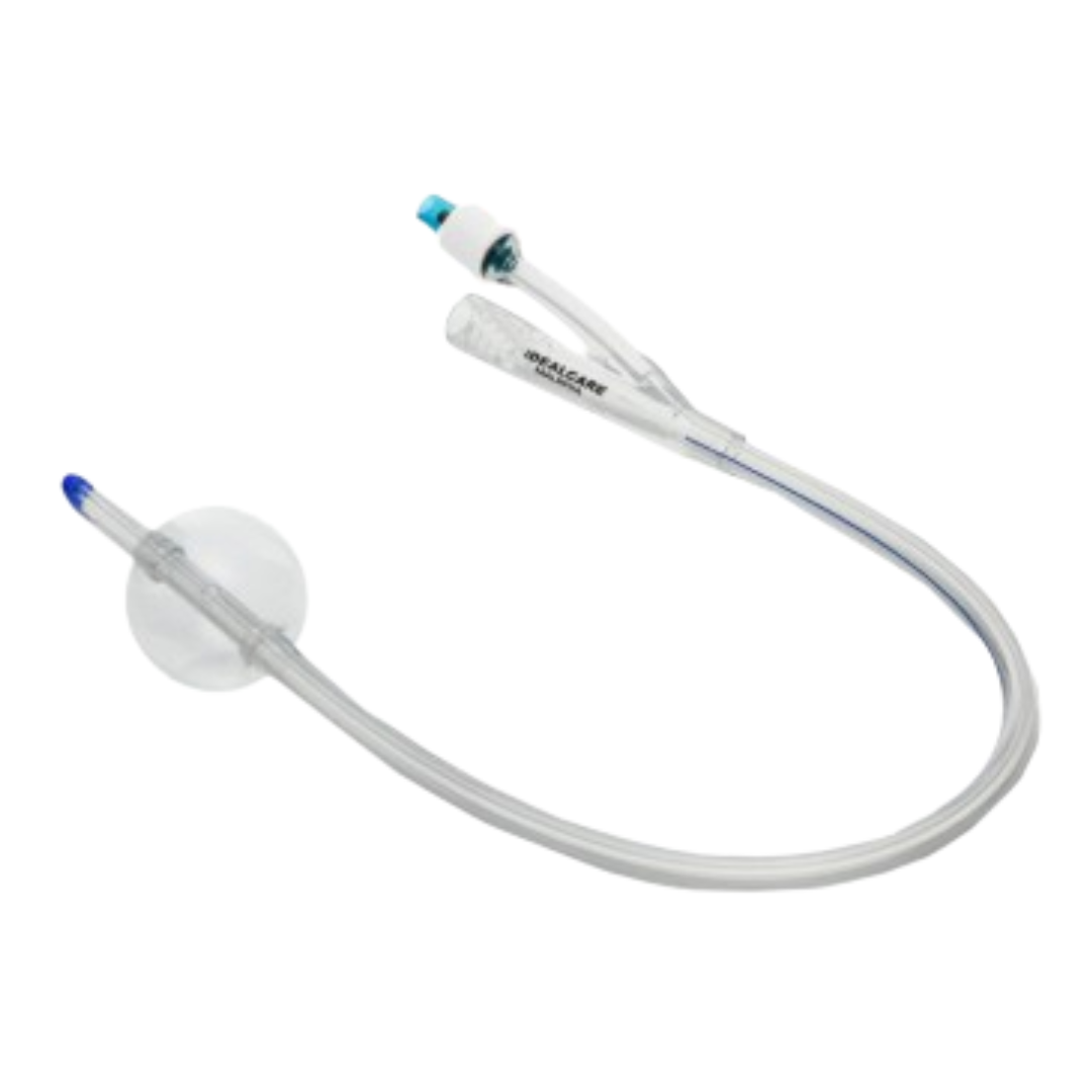IDEALCARE 2WAY STANDARD ALL SILICONE FOLEY CATHETER, STERILE, 18FR 5CC - 1'S