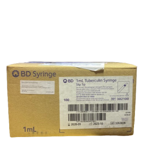 BD DISPOSABLE TUBERCULIN SYRINGE 1ML SLIP TIP (100'S) (MDA : GA247821016)