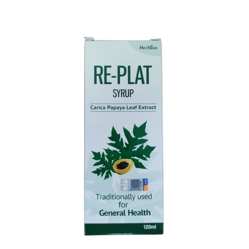 HERBION RE-PLAT SYRUP 120ML (CARICA PAPAYA LEAF EXTRACT)