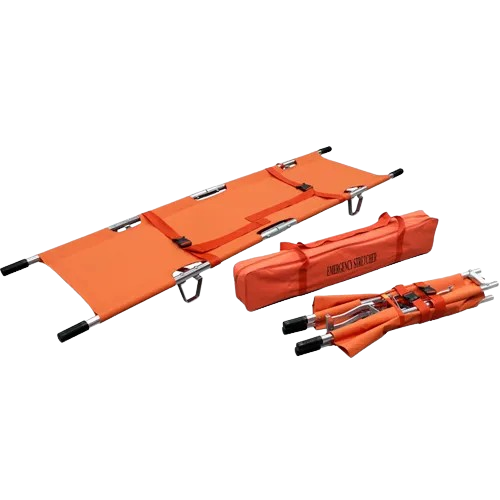 Double Fold Stretcher w/sewn-on 2 strap in Carrying Bag