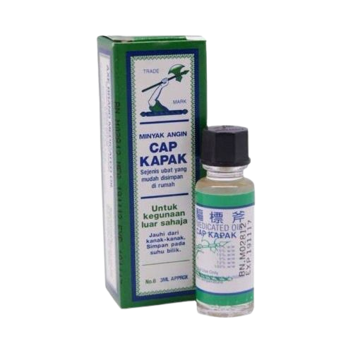 MINYAK ANGIN CAP KAPAK (MEDICATED OIL) NO.6 - 3ML