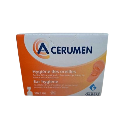 A-CERUMEN EARWAX 10 X 2ML (SODIUM ACYL SARCOSINATE/SUCROSE ESTER) (MDA REG: GA56434322917)