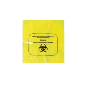 NZ CLINICAL YELLOW BIOHAZARD BAG 5L (330MM X 250MM) 100'S/pack