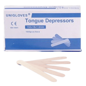 UNIGLOVES WOODEN TONGUE DEPRESSORS 100'S