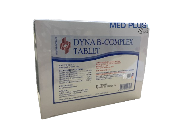DYNA B-COMPLEX TABLET 100 X 10'S