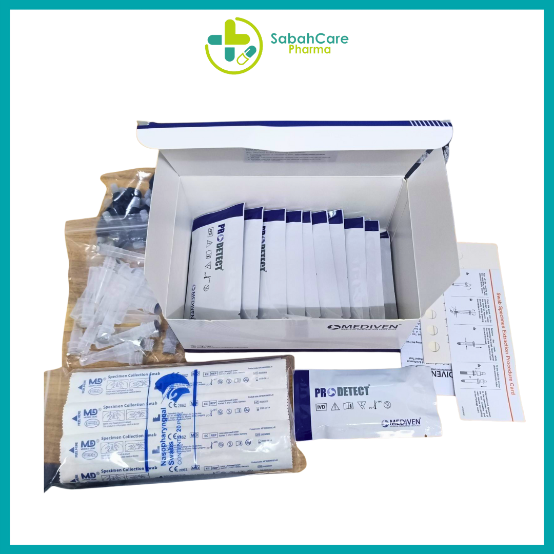 MEDIVEN PRODETECT COVID-19 & INFLUENZA A/B ANTIGEN COMBO RAPID TEST 20'S (MDA REG. : MDR-20241030-105588) | FOR PROFESSIONAL USE ONLY - Image 2