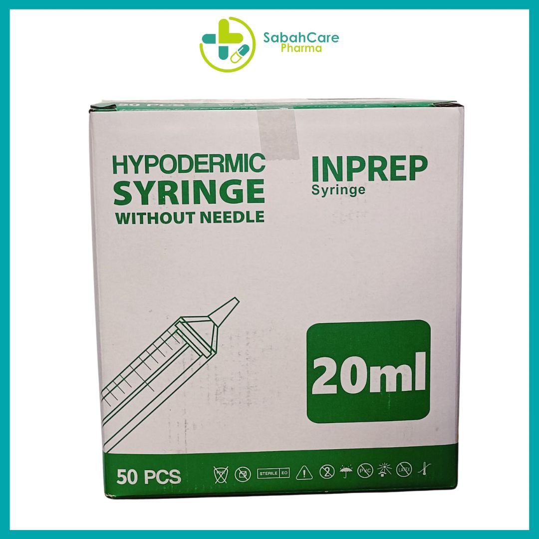 INPREP DISPOSABLE SYRINGE (LUER LOCK) 100'S (3ML/5ML/10ML/20ML) - Image 5