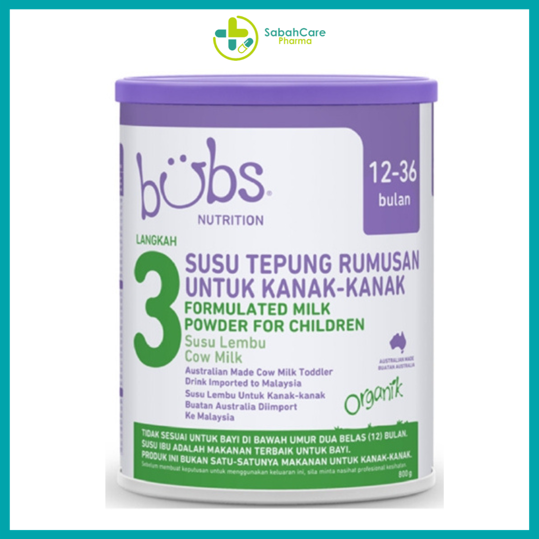 BUBS ORG GRASS FED MILK FORMULA (STAGE 1,2&3) 800G / (STAGE 4) 600G - Image 4