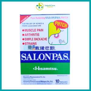 SALONPAS 10 PATCH 6.5CM X 4.2CM (10'S)