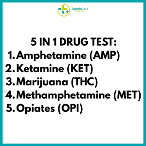 Alternative view of DEEPBLUE MULTI DRUG SCREENING TEST KIT (5 IN 1) CASSETTE 25'S (AMPHETAMINE / KETAMINE/MARIJUANA / METHAMPHETAMINE / OPIATES) (MDA REG NO: IVDB6687824-181195)