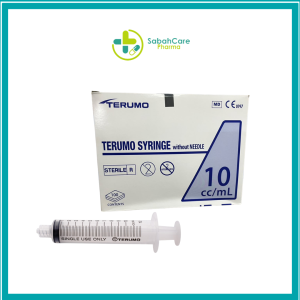 TERUMO DISPOSABLE SYRINGE 10ML WITHOUT NEEDLE 100'S/BOX