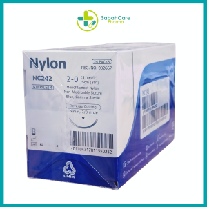 UNIK NYLON BLUE MONO SUTURE WITH NEEDLE