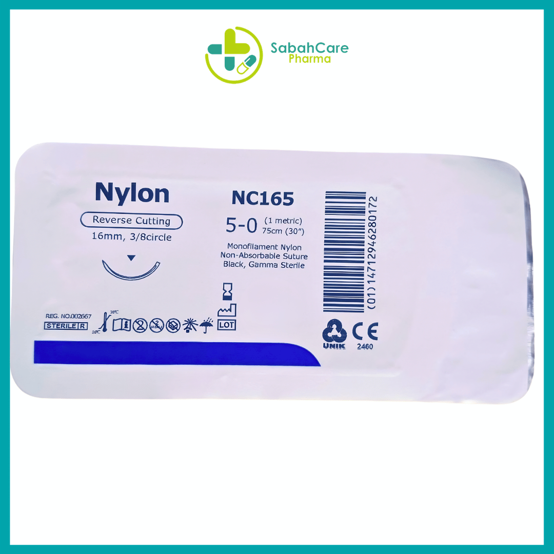 UNIK NYLON BLUE MONO SUTURE WITH NEEDLE - Image 3