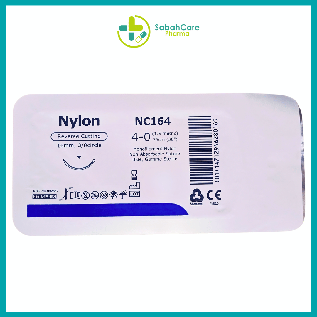 UNIK NYLON BLUE MONO SUTURE WITH NEEDLE - Image 2